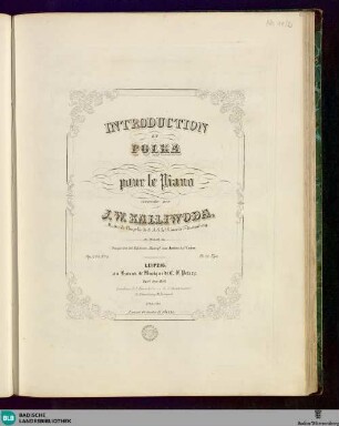 Introduction et polka : pour le piano; op. 205. No. 2