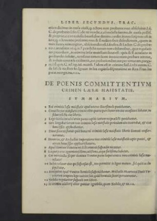 De poenis committentium crimen laesae maiestatis.