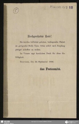Hochgeehrter Herr!