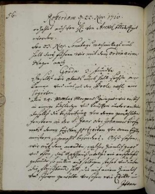 Gouda 24. - 25. November 1710