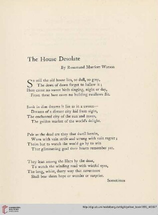 7: The house desolate