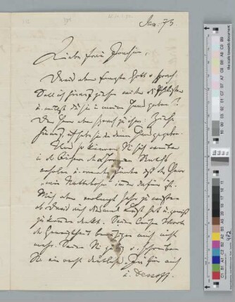 Brief an Amalie Joachim