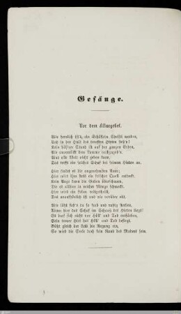 Gesänge
