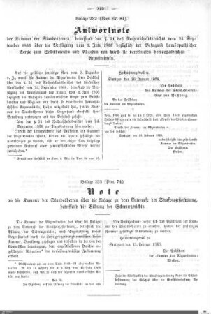 Beilagen zu Protokoll, 67./84. Sitzung