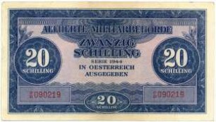 Geldschein, 20 Schilling (ATS), 1944