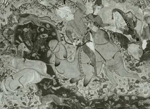 Bahram Gur auf Gazellenjagd, fol.35v (S. 32)