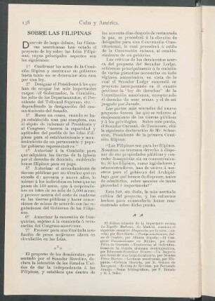 Sobre las Filipinas.
