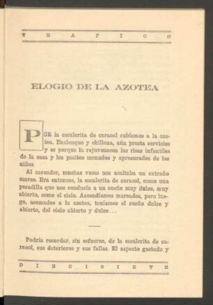 Elogio de la azotea