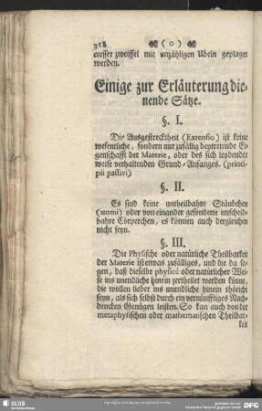 Einige zur Erläuterung dienende Sätze