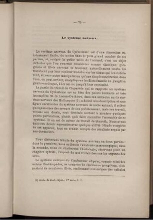 Le système nerveux.