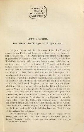 Der Friede in Europa : Eine völkerrechtl.-polit. Studie