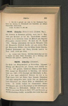 3650. Schultze (Johannes)