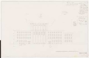 Stadttheater, Bremerhaven: Westansicht 1:100