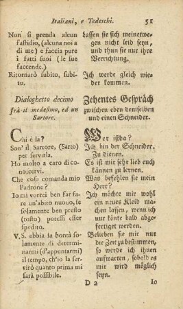 Dialoghetto decimo / Zehentes Gespräch