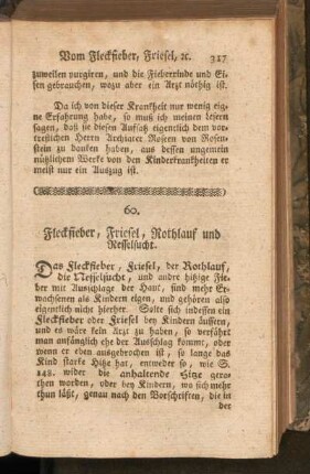 60. Fleckfieber, Friesel, Rothlauf und Nesselsucht
