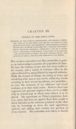 Chapter III. Census of the population