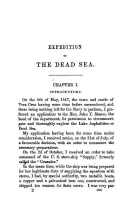 Expedition to The Dead Sea.