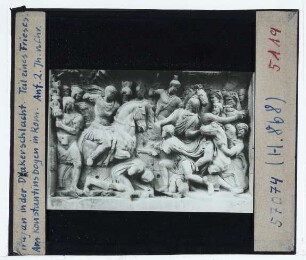 Rom, Konstantinsbogen : Detail, Relief