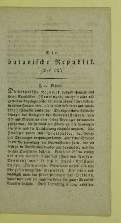 Die batavische Republik