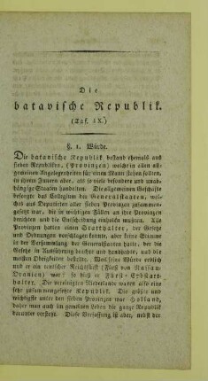 Die batavische Republik
