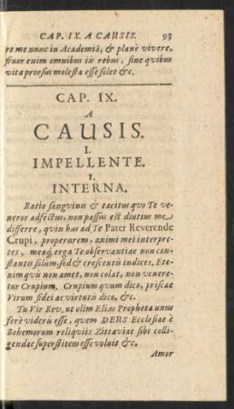 Cap. IX. A Causis.