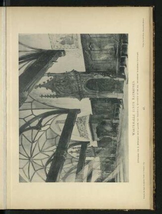 Wartehalle eines Rathauses. Entworfen von H. Eberhardt unter Leitung von Professor G. Halmhuber an der Kgl. Technischen Hochschule Stuttgart