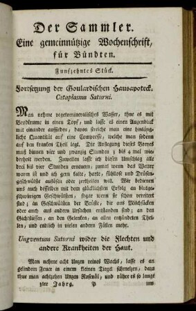 Fünfzehntes Stück.