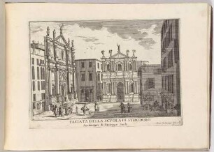 Faciata della Scuola di San Teodoro (Die Scuola di San Teodoro in Venedig, Bl. 40 der Folge "Le Fabriche, e Vedute di Venetia")