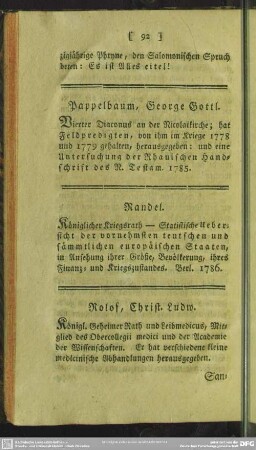 Pappelbaum, George Gottl.