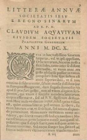 Litterae Annuae Societatis Jesu E Regno Sinarum ...
