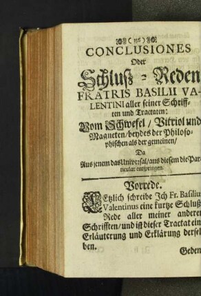 Conclusiones Oder Schluss-Reden ...