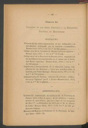 Número 24. : Catálogo de las obras remitidas a la Biblioteca Nacional de Montevideo