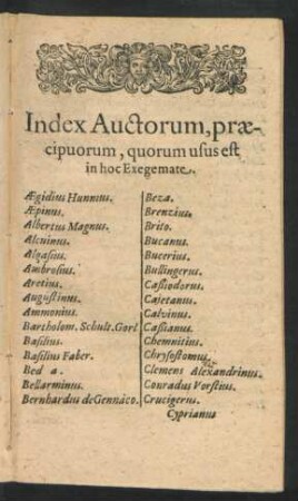 Index Auctorum