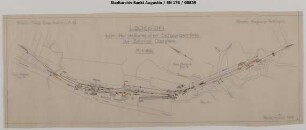 Oberpleis, Bahnhof: Lageplan betreffend Herstellung einer Sicherungsanlage auf Bahnhof Oberpleis. Lichtsignale. Lichttagessignale.