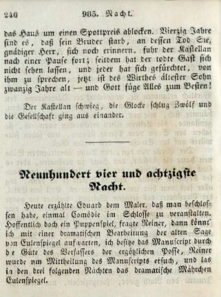Neunhundert vier und achtzigste Nacht