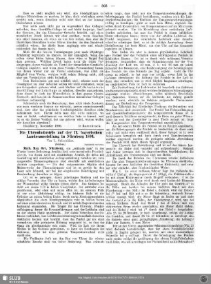 Die Uhrenindustrie auf der II. bayerischen Landesausstellung in Nürnberg 1896 (Schluss)