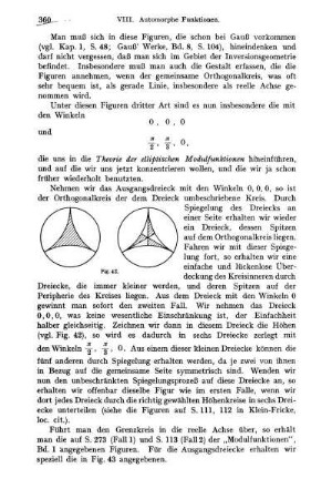 Elliptische Modulfunktionen.