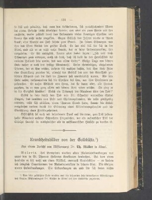 Krankheitsbilder von der Goldküste