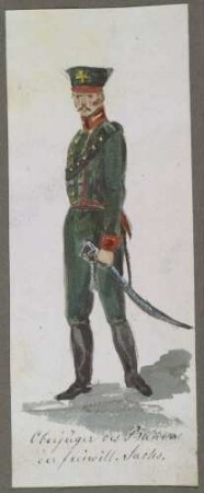 Oberjäger des Banners der freiwilligen Sachsen, 1813/14