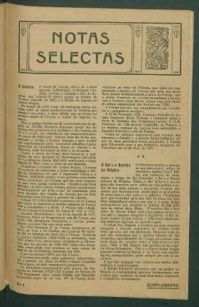 Notas selectas