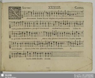 XXXIIII. Nativitatem beatae Mariae virginis