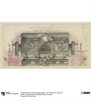 Vorzeichnung für "Fürstliche Baumeister", Taf. 39