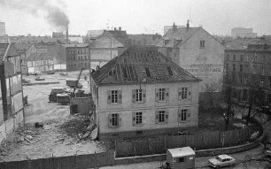 Abriss des Hauses Kronenstraße 62 im Rahmen der Altstadtsanierung.