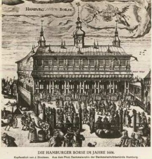 Die Hamburger Börse im Jahre 1606