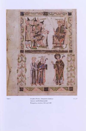 Tafel 1. Josephus Flavius, Antiquitates Judaicae, Autoren- und Dedikationsbild, Weingarten, zwischen 1181 und 1188, C 1,Iv