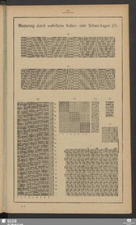 Musterung durch mehrfache Ketten- oder Schuss-Lagen (II)