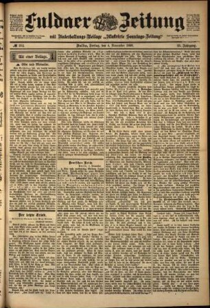 Ausgabe vom Freitag, den 04. November 1898.