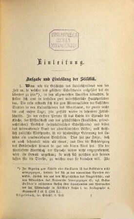 Lateinische Stilistik für Deutsche