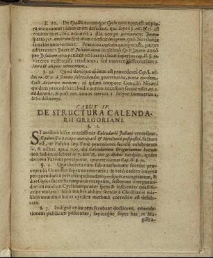 Caput IV. De Structura Calendarii Gregoriani.