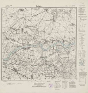 4765 (alte Nr.: 2764) Regnitz, Meßtischblatt (4cm - Karte)
